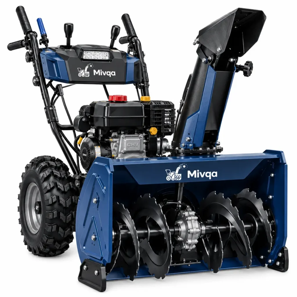 mivqa two stage snow blower serrated auger2