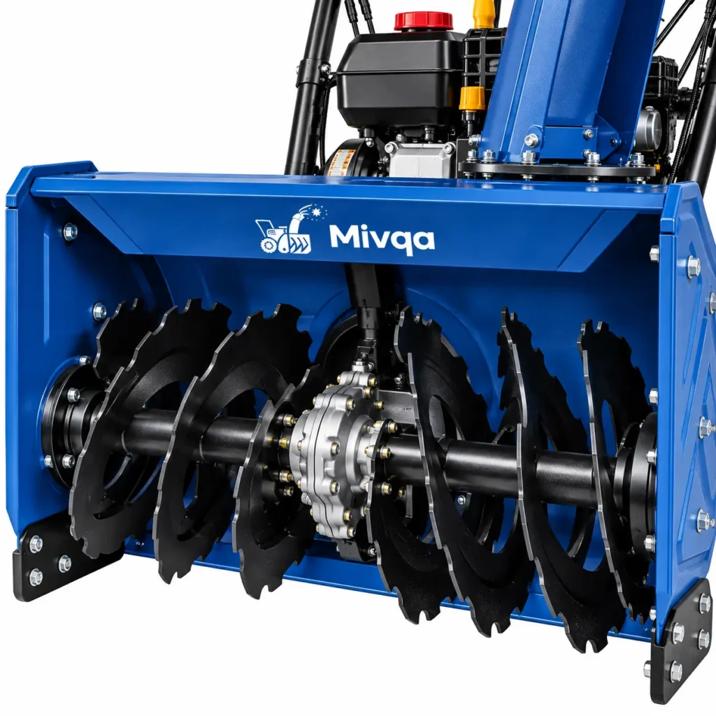 mivqa two stage snow blower serrated auger3